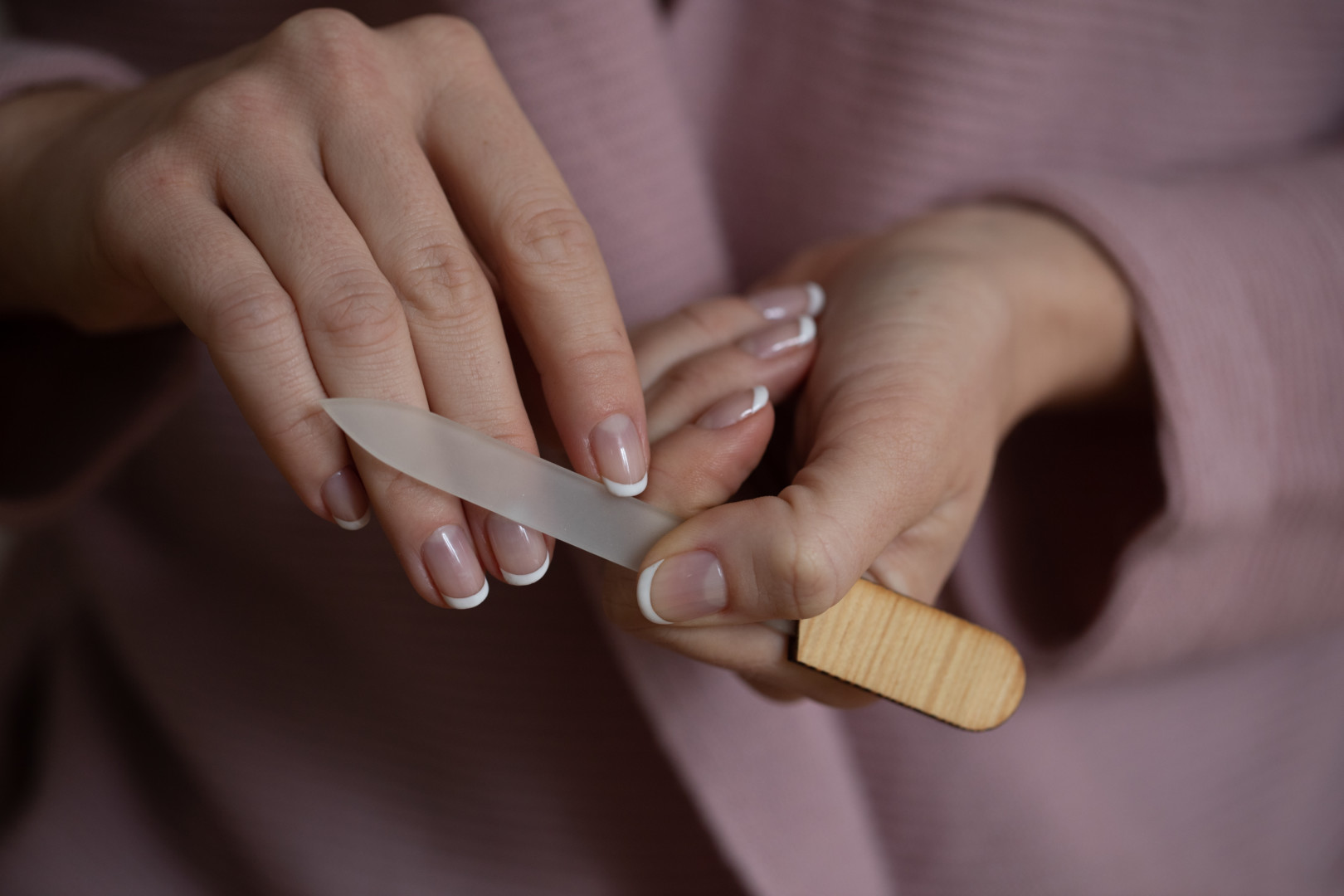 Limes à ongles en verre de cristal - usage